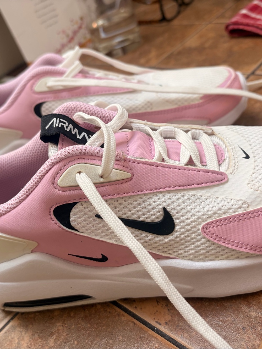Nike Women's Pink, White & Black Air Max-Style Athletic Sneakers